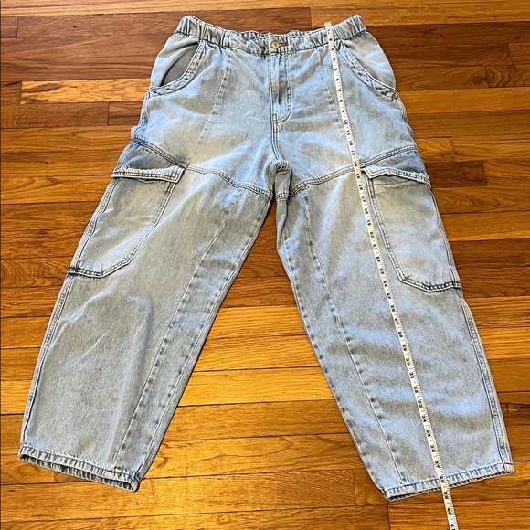 Free People We the Free The Maggie Midrise Straight Leg Size 10 EUC Boho Western - Picture 7 of 11